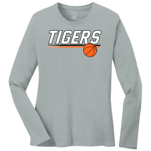 BASKETBALL - Ladies Long Sleeve Core Cotton Tee Thumbnail