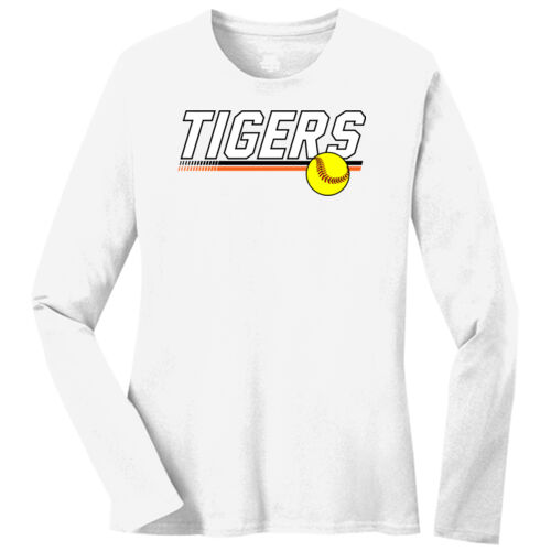 SOFTBALL - Ladies Long Sleeve Core Cotton Tee Thumbnail